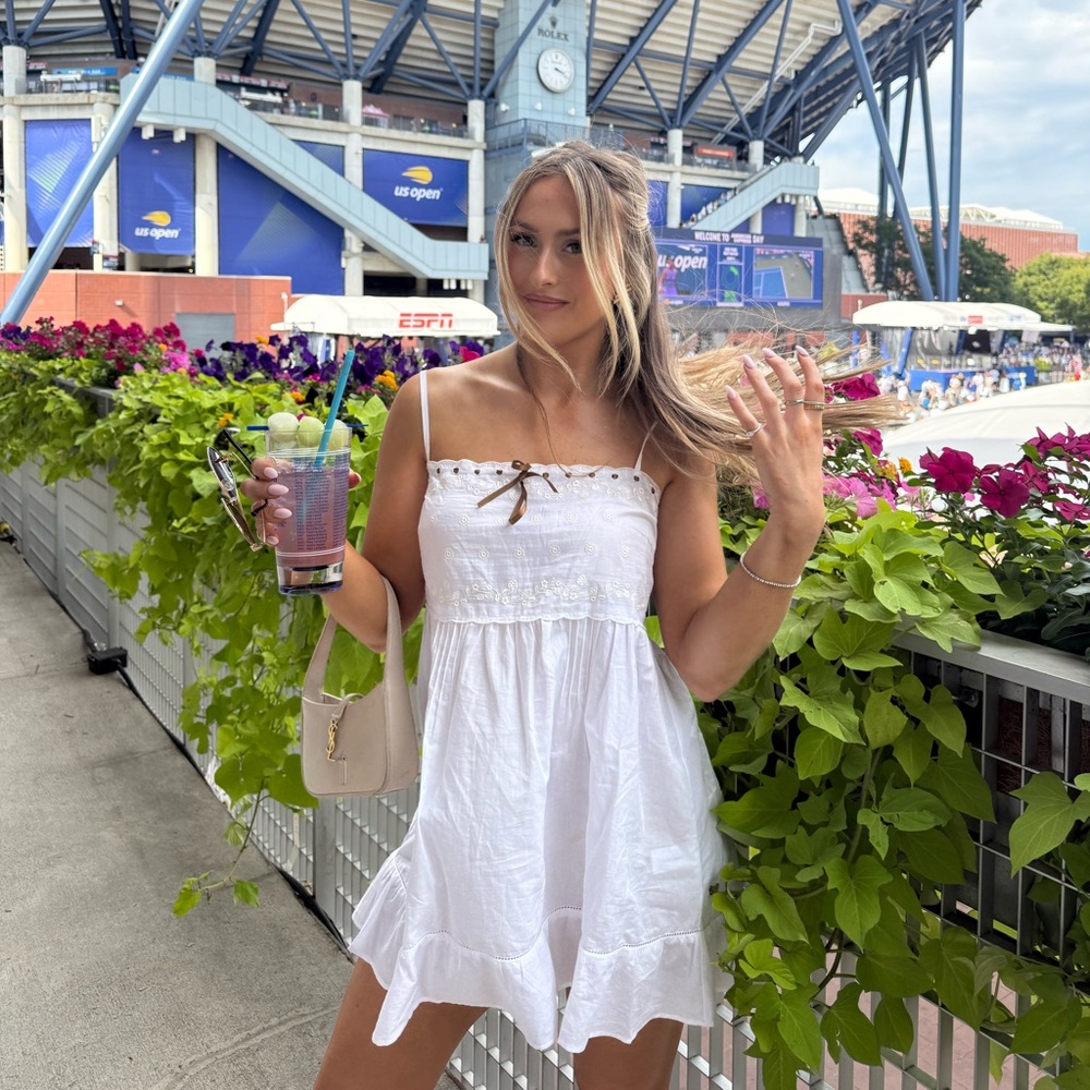 Frankie’s bikinis Paris cotton babydoll dress